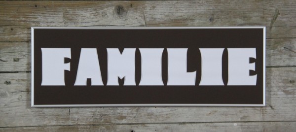 FAMILIE 20x60cm